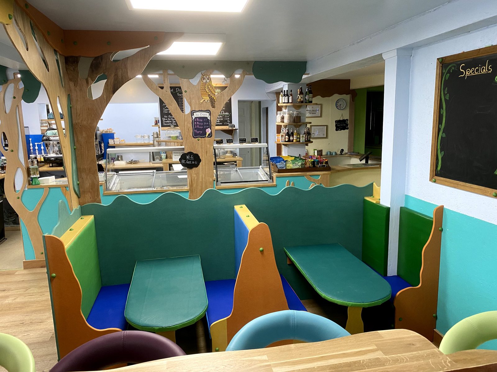 Inside Magic Beans Cafe at Hocus Pocus Play